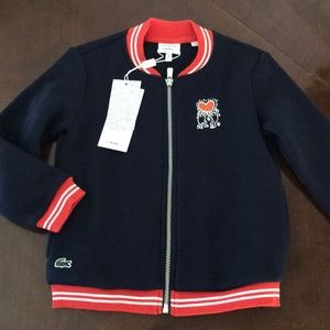 Lacoste x Keith Haring kids fleece jacket . Size 4